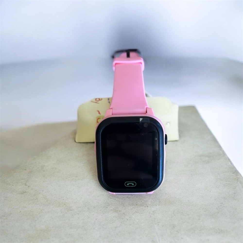 Kids Pink Touchscreen Smartwatch with Silicone Strap - Unbranded